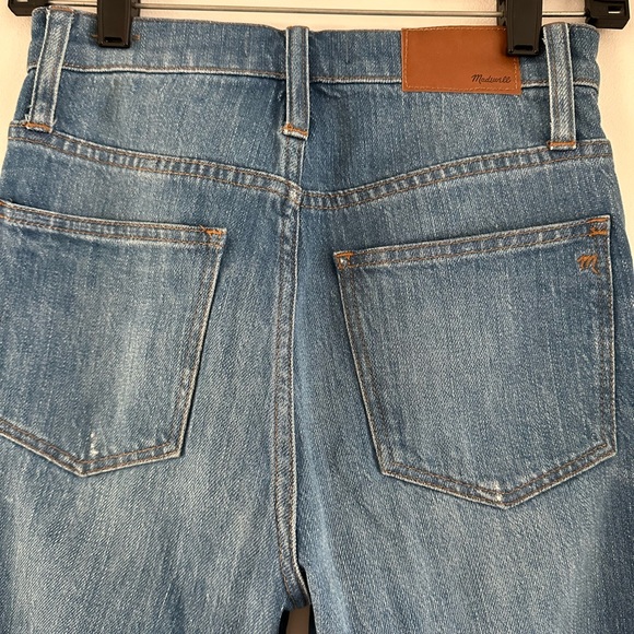 Madewell Classic Straight Jeans Distressed Size 24 high waisted - Picture 5 of 7